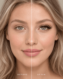 Before and after comparison showing the full wet look created by KEYYOU Flora