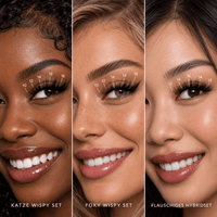 KEYYOU Flora lash map for a dramatic look with mixed-length lash clusters