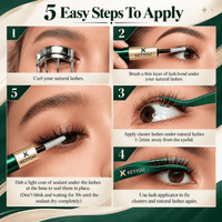 Step-by-step guide to applying DIY lash clusters at home